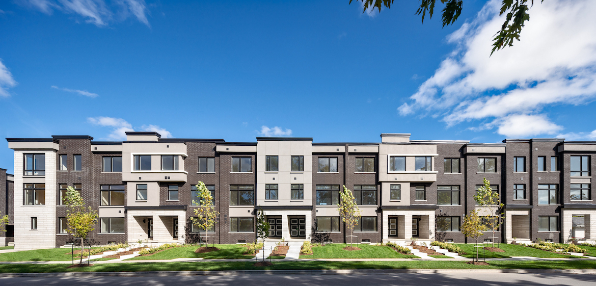 Image of townhome block exterior in Frenchman's Bay.