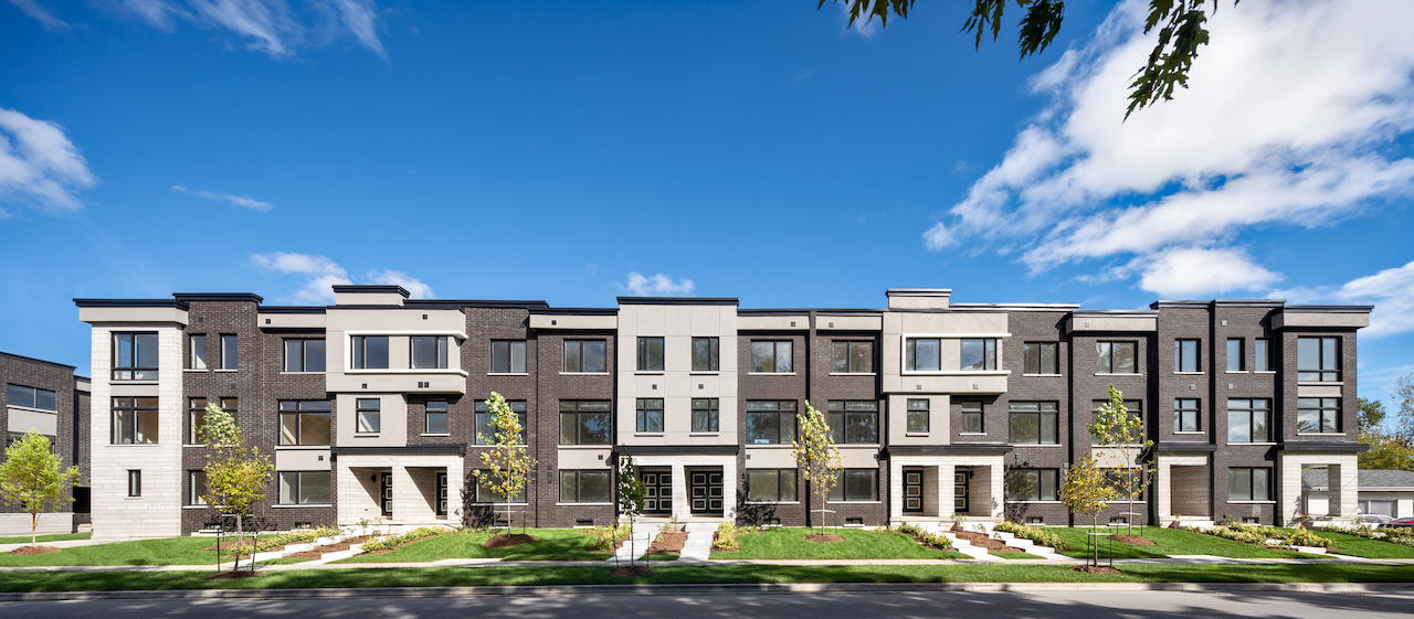 Image of townhome block exterior in Frenchman's Bay.