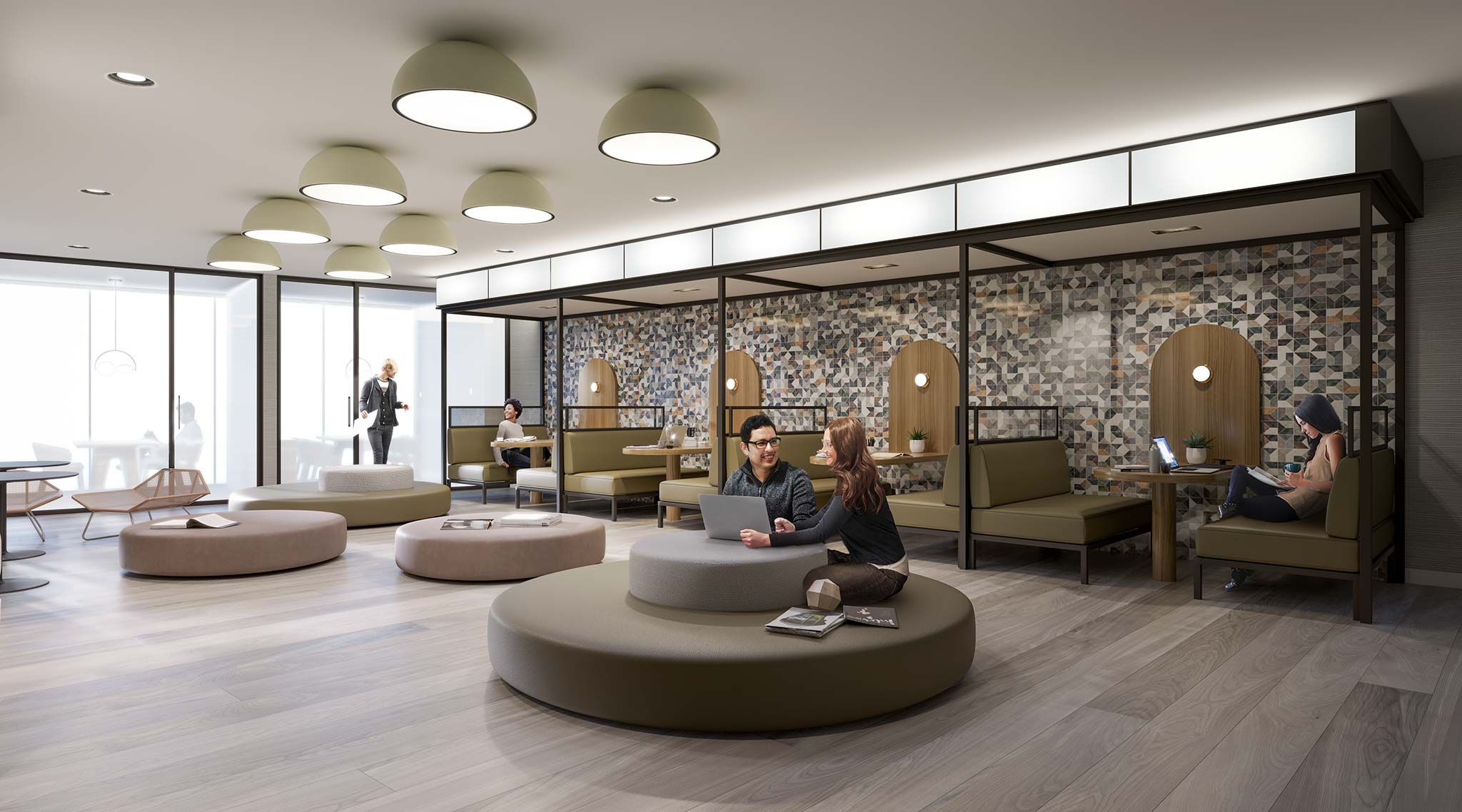 Rendering of Empire Quay House Condos study room.