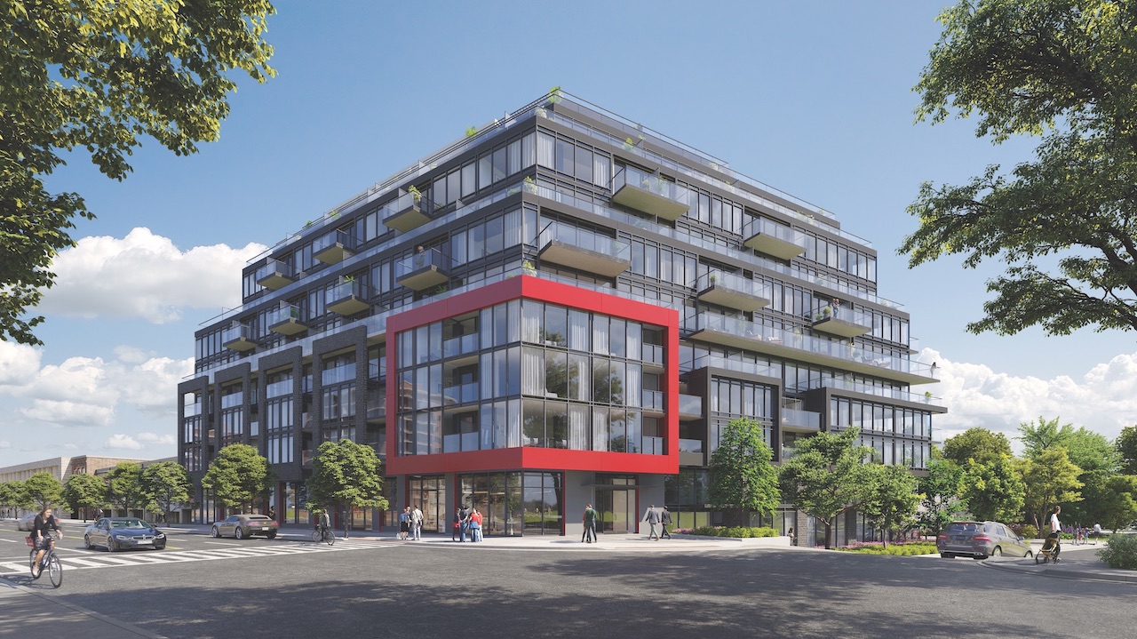 Rendering of The Manderley Condos exterior.