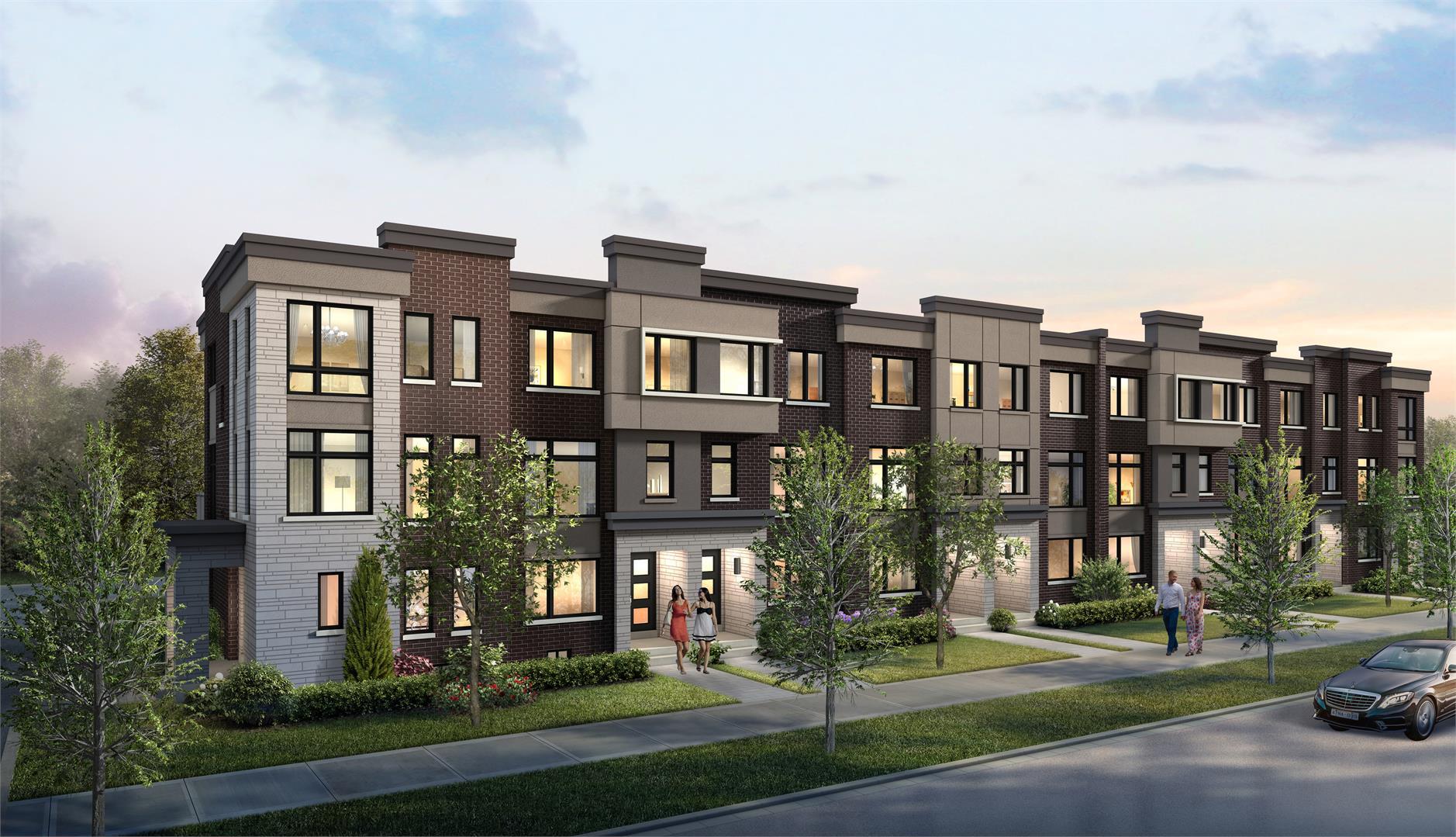 Exterior rendering of Frenchman's Bay Towns.