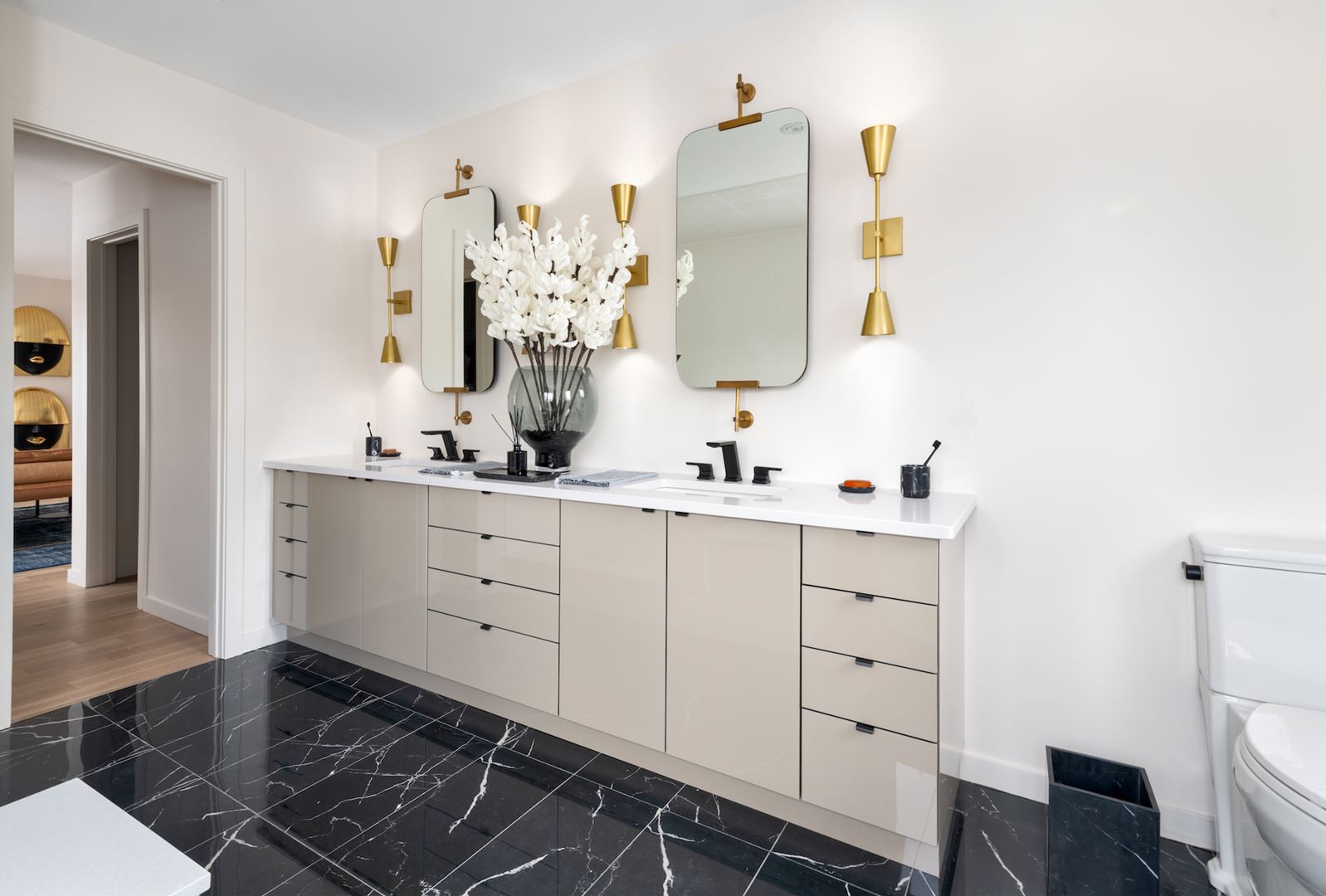 Rendering of Frenchman's Bay suite interior bathroom.