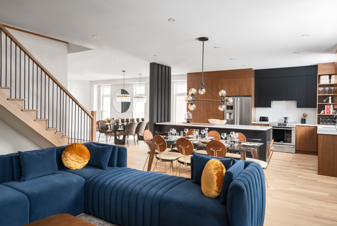 Rendering of Frenchman's Bay suite interior The Wharf.