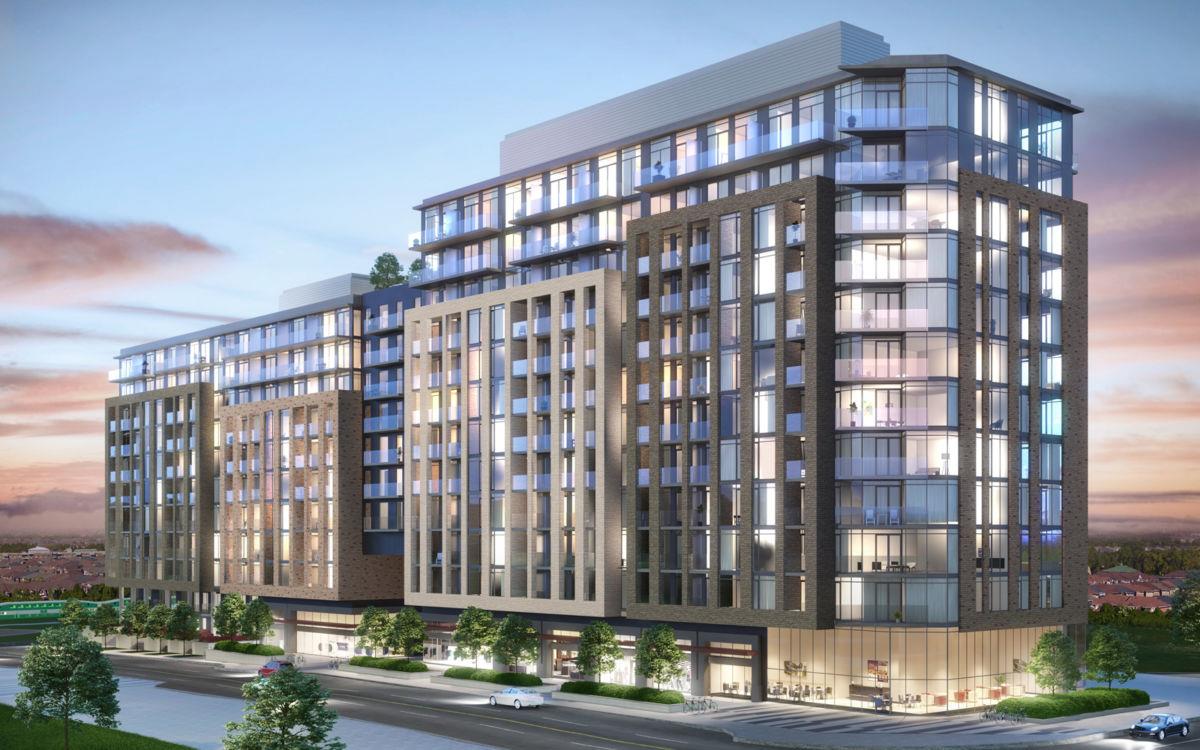 Daytime rendering of GO.2 Condos.