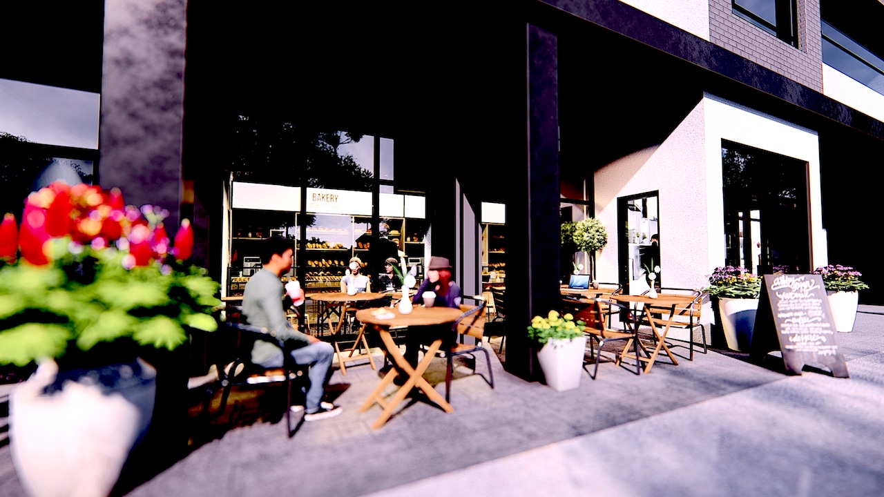 Restaurant rendering of Nahid on Broadview.