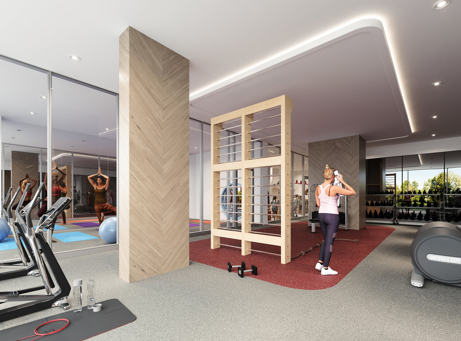 Rendering of Reina Condos gym