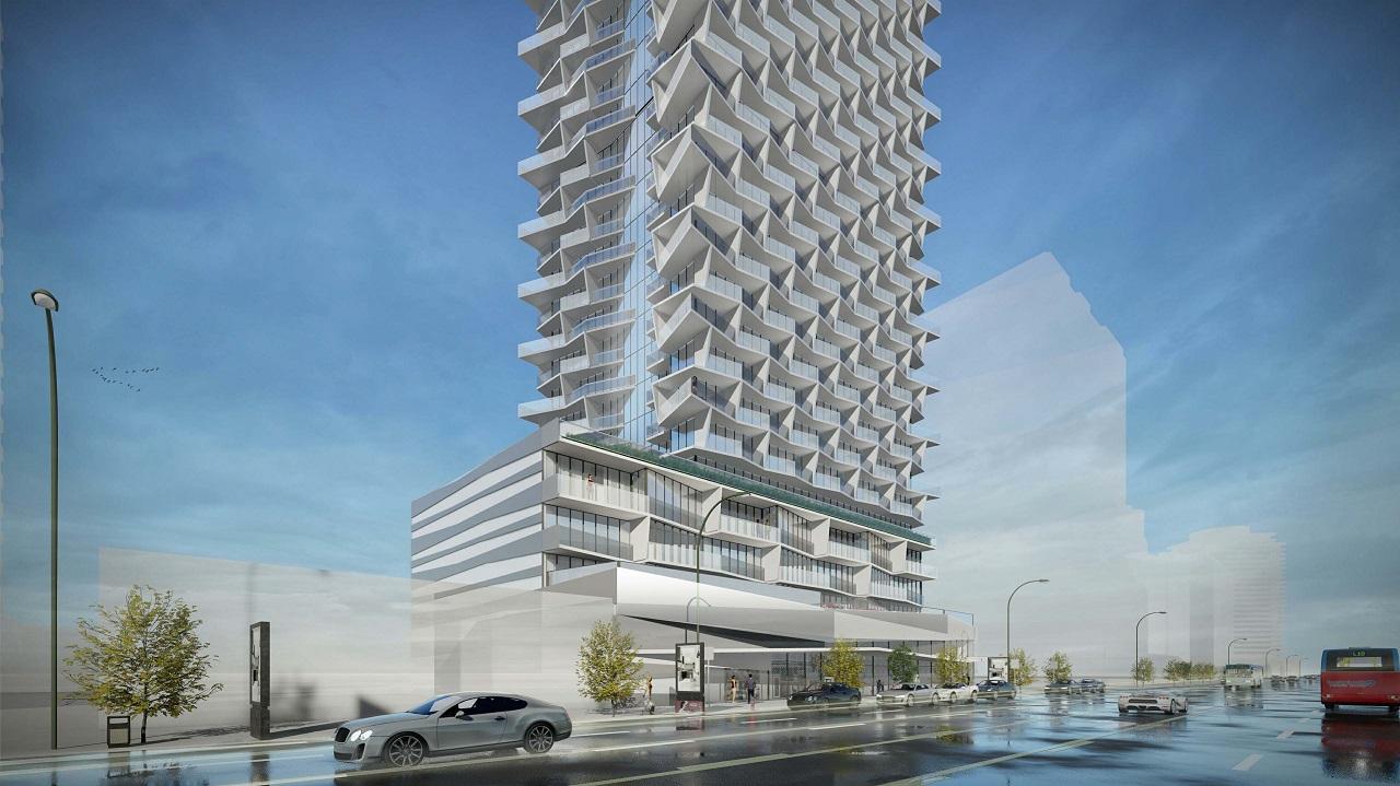 Exterior rendering of 5400 Yonge Street Condos.