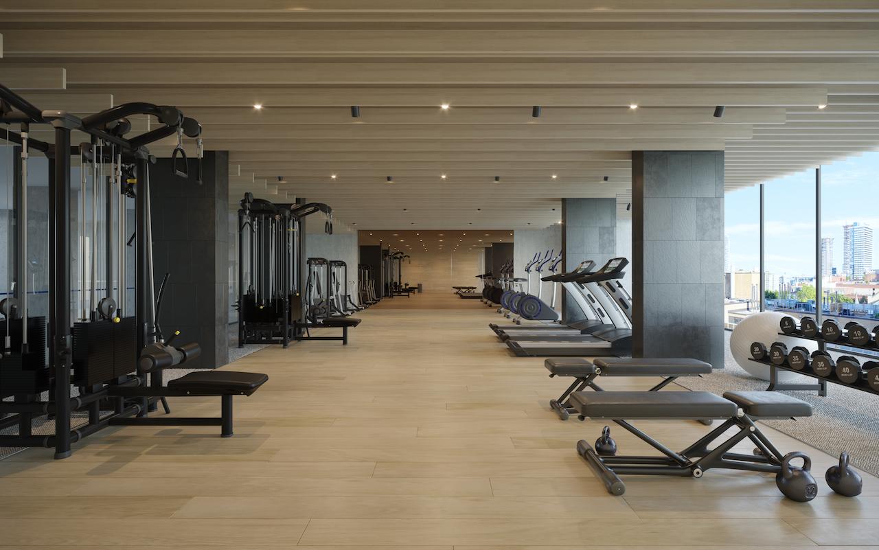 The Saint Condos fitness centre