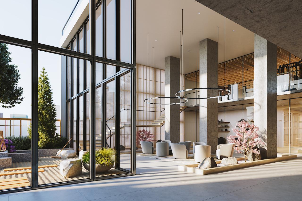 The Saint Condos grand lounge