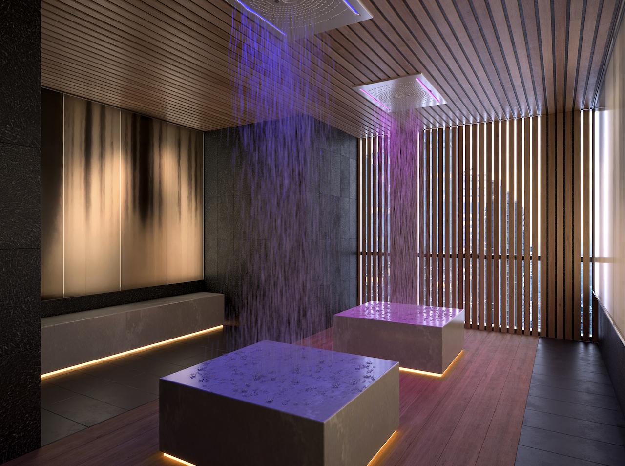 The Saint Condos rain room