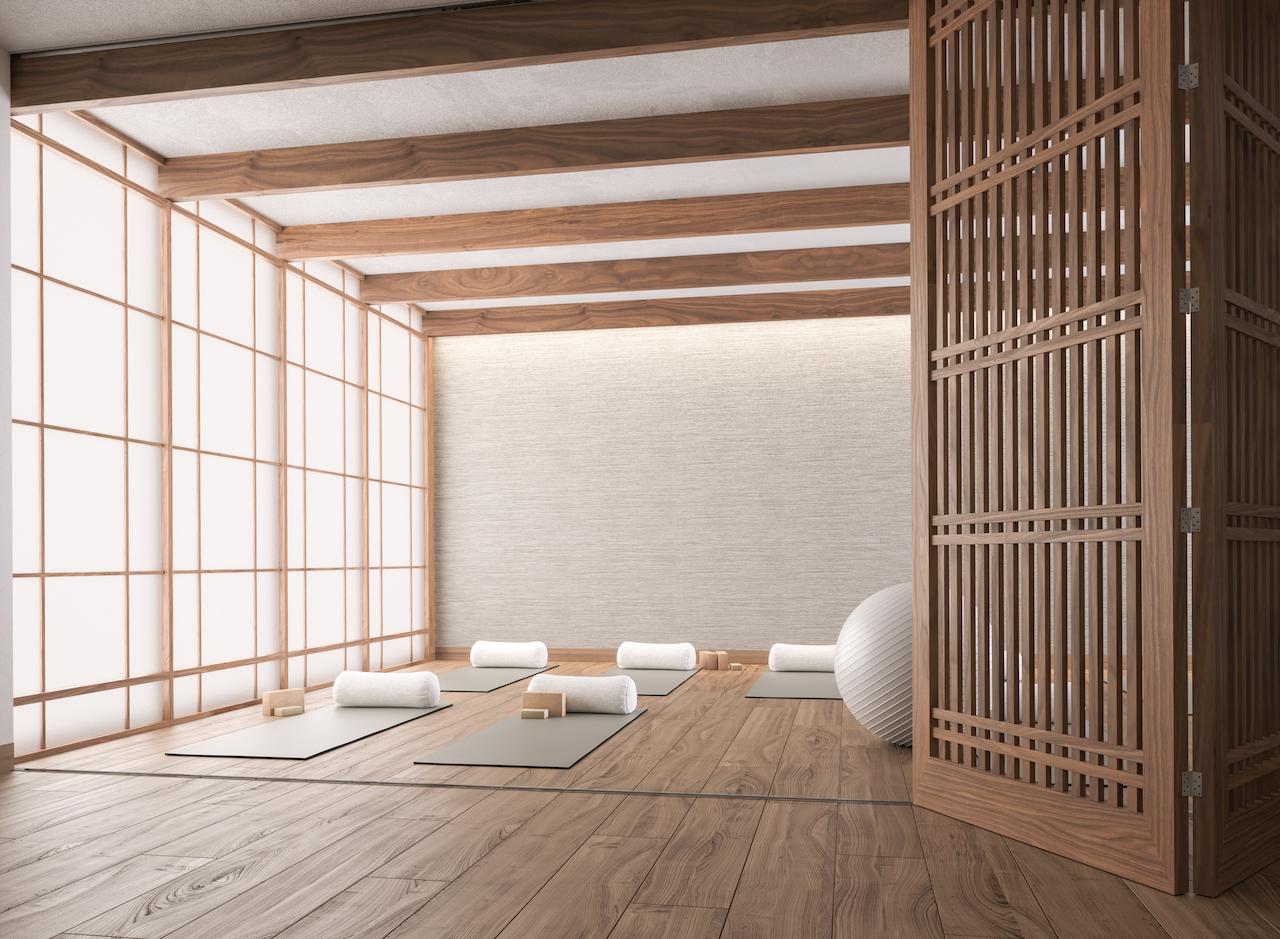 The Saint Condos yoga studio