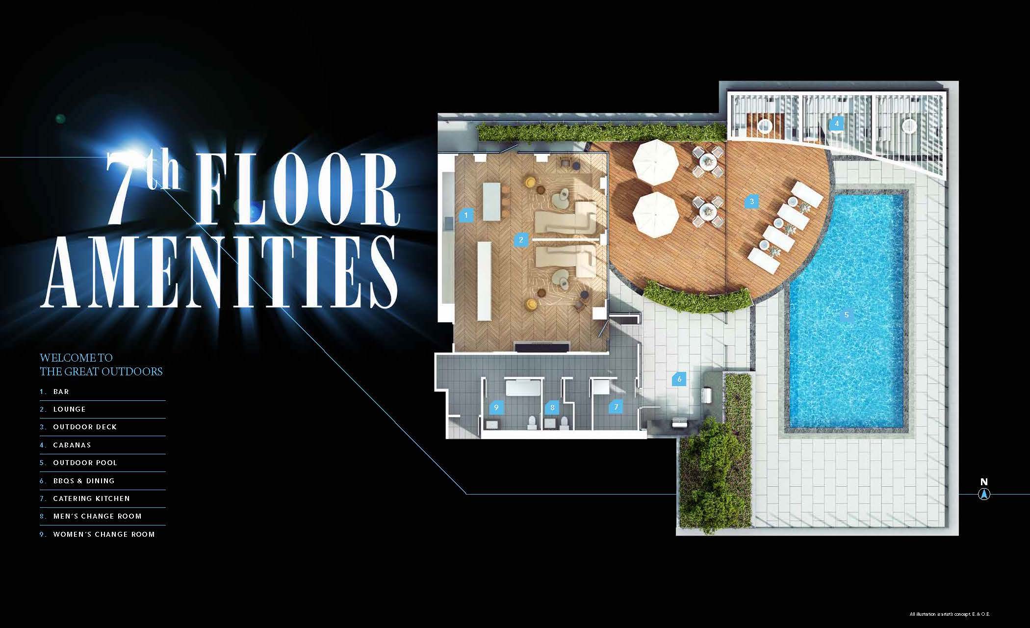 Universal City 3 Condo 7th Floor Amenities