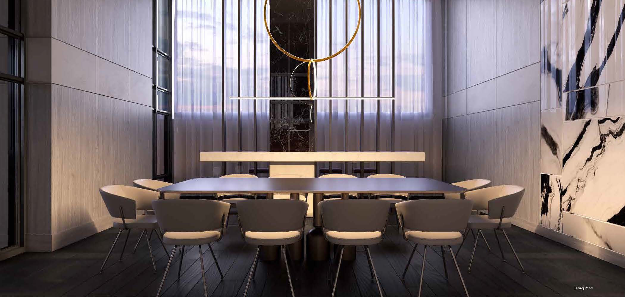 Rendering of Universal City 3 Condos business lounge.