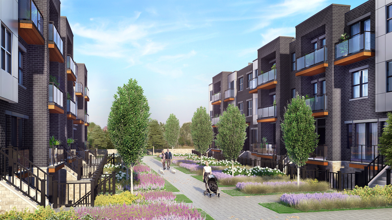Rendering of 20Twenty Towns Courtyard
