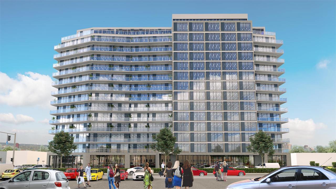 Exterior rendering of LJM Tower Condos.