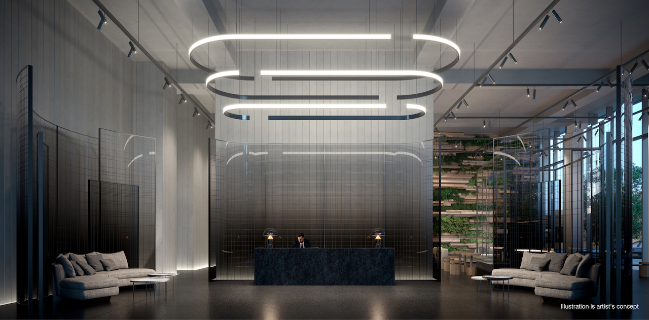 Lobby rendering of No. 31 Parliament Condos.