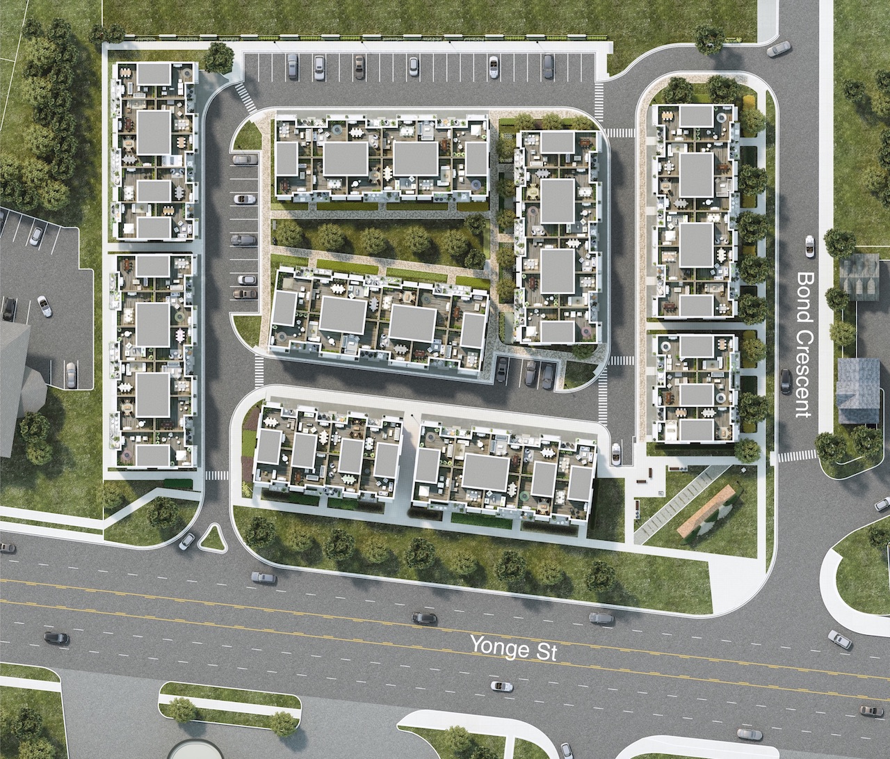 Sitemap of The Bond Towns in Richmond Hill.