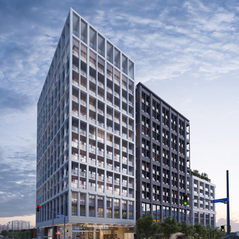 Exterior rendering of The Forest Hill Condos in York