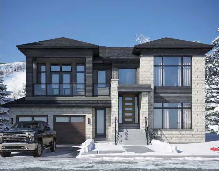 Rendering of a modern 2-storey home at Blumont.
