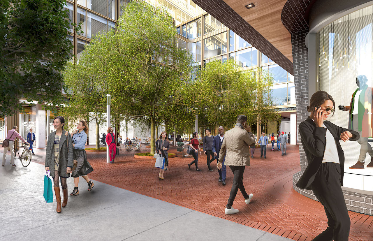 Rendering of 88 Queen Condos MEWS street side.