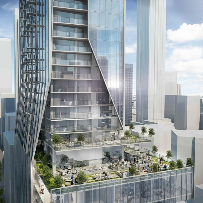 Exterior rendering of 1075 Bay Condos