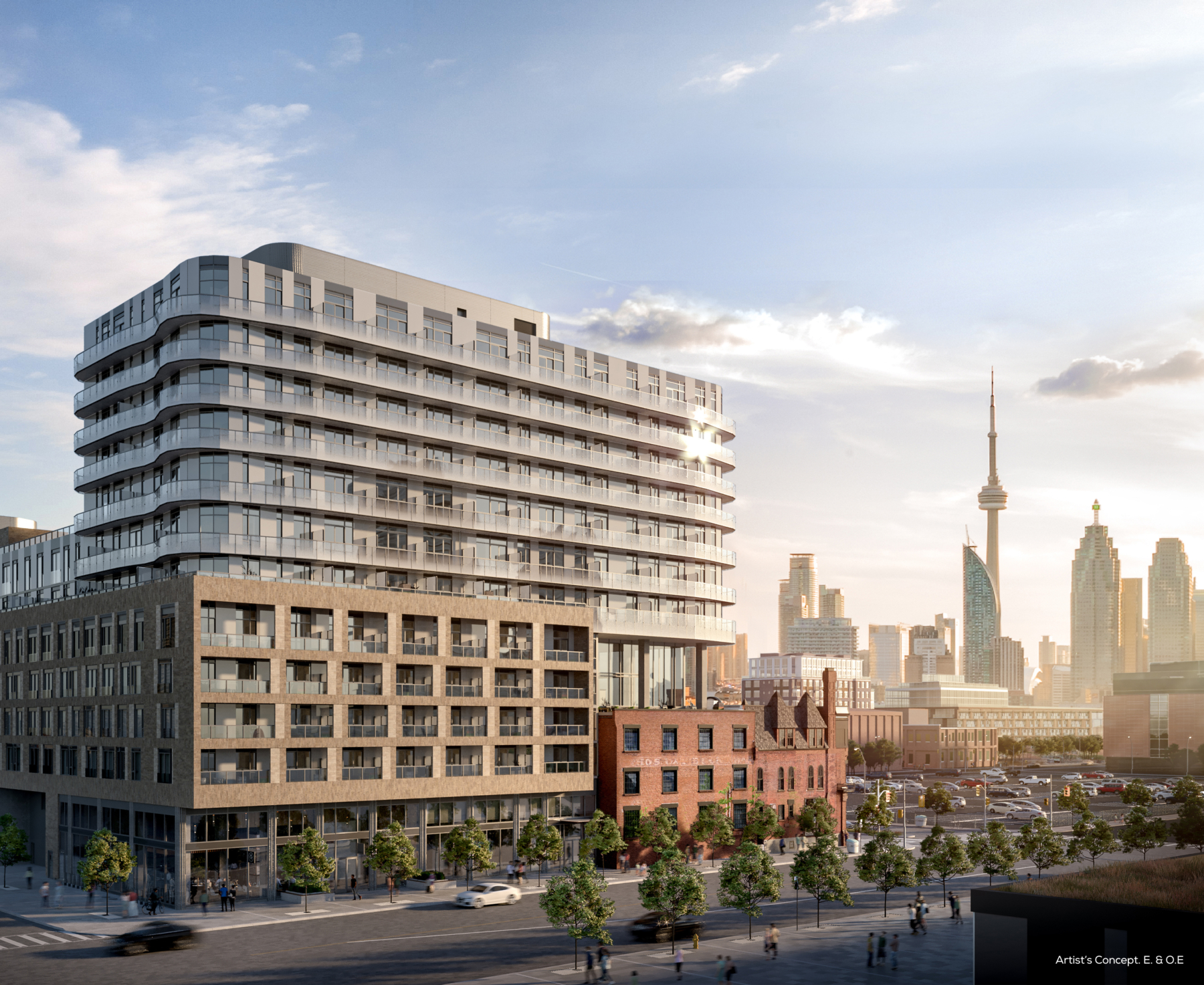 Exterior rendering of Canary House Condos