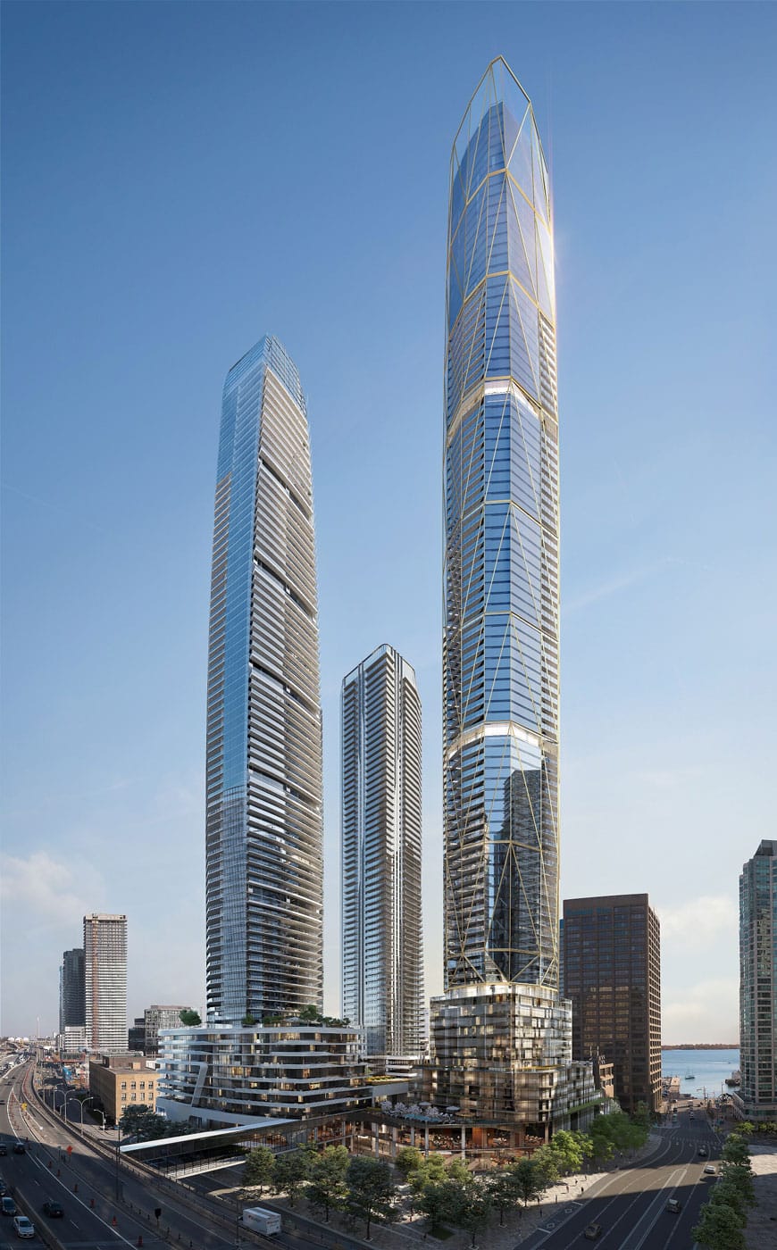Rendering of One Yonge SkyTower full building exterior.