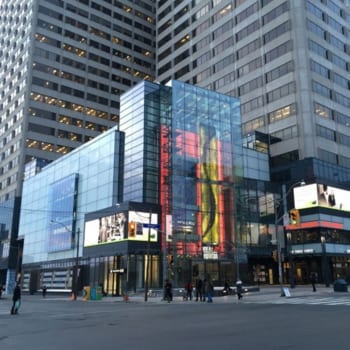 Corner of Yonge and Eglinton in Toronto, Ontario.