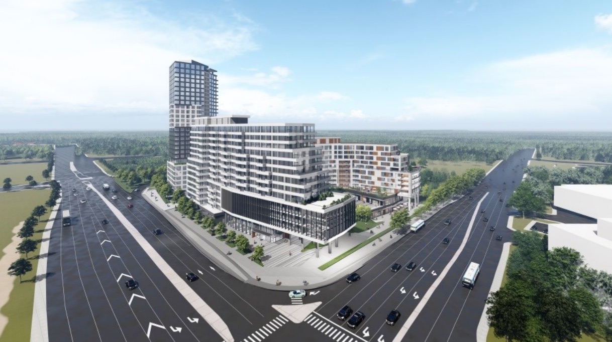 Rendering of 2475 Eglinton Avenue West Condos in Erin Mills, Mississauga.