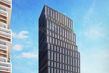 Rendering of 90 Queen Street East Condos.