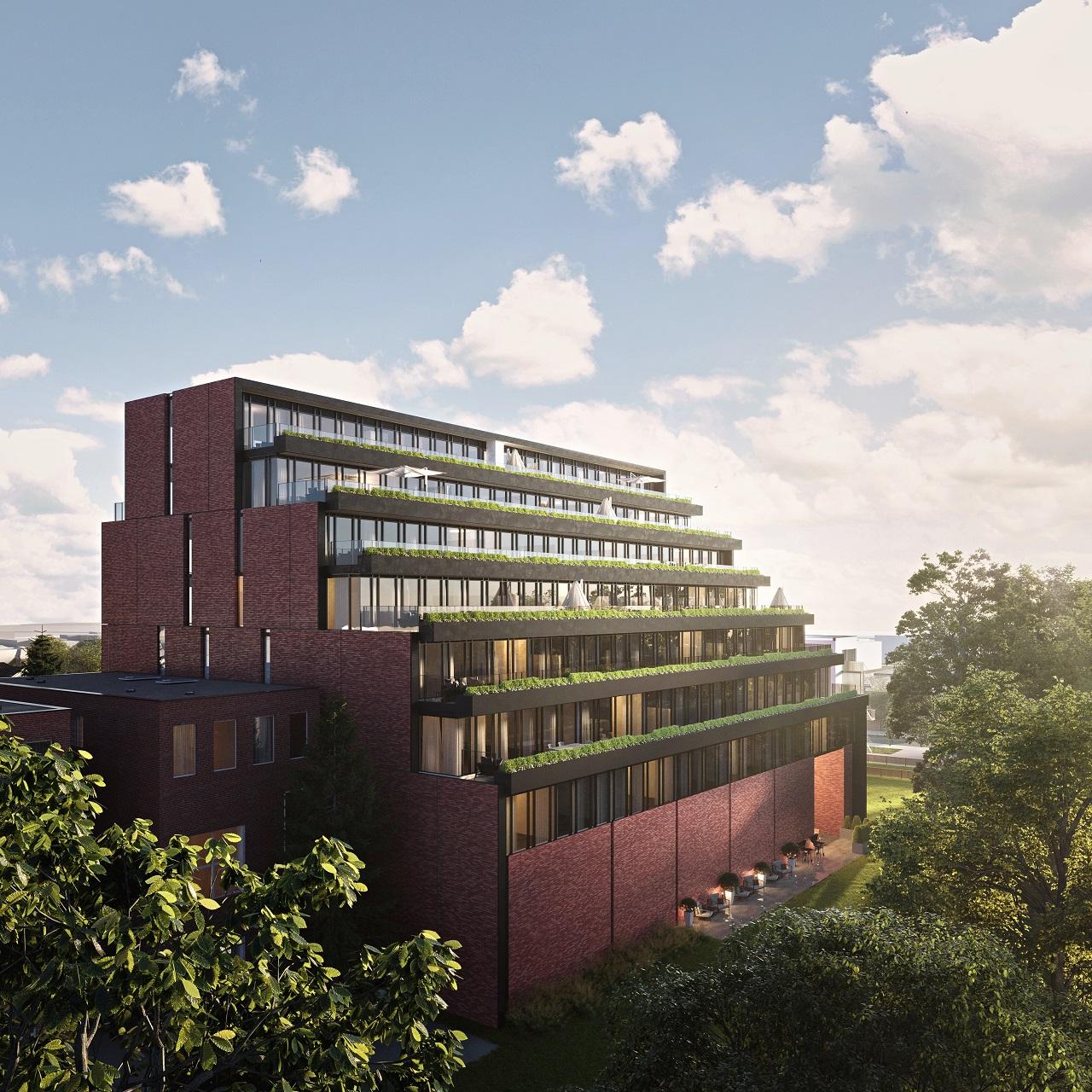 Rendering of 1414 Bayview Condos looking southeast
