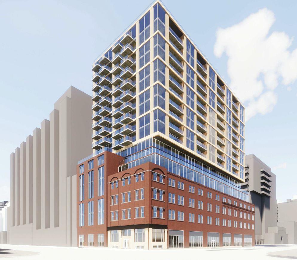 Original rendering of 663 King Street West Condos in Toronto.