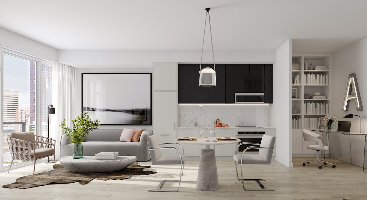 Rendering of JAC Condos suite interior