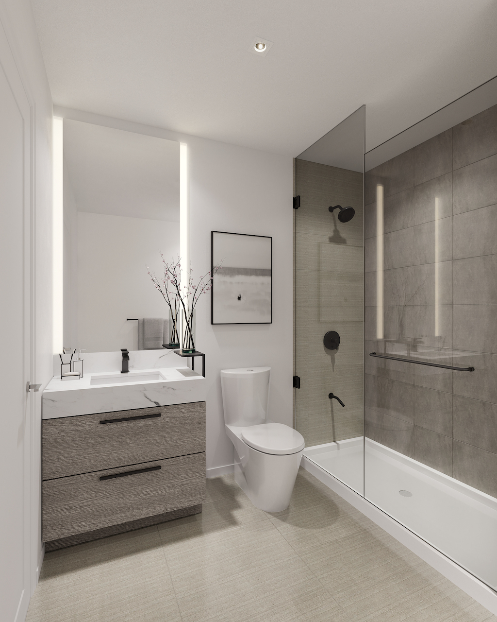 Rendering of JAC Condos suite interior bathroom