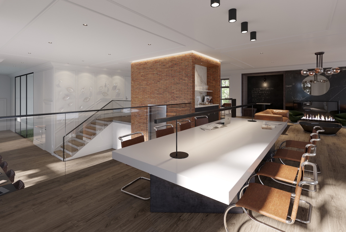 Rendering of JAC Condos study room