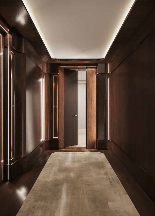 Rendering of No. 7 Rosedale Condos hallway.
