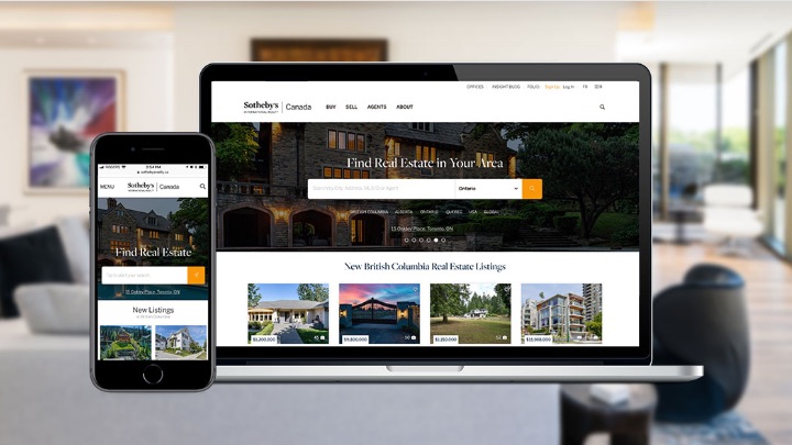 Website of Sotheby’s International Realty Canada