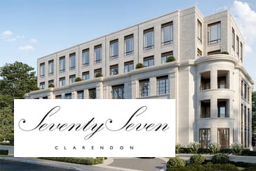 Rendering of Seventy Seven Clarendon in Toronto