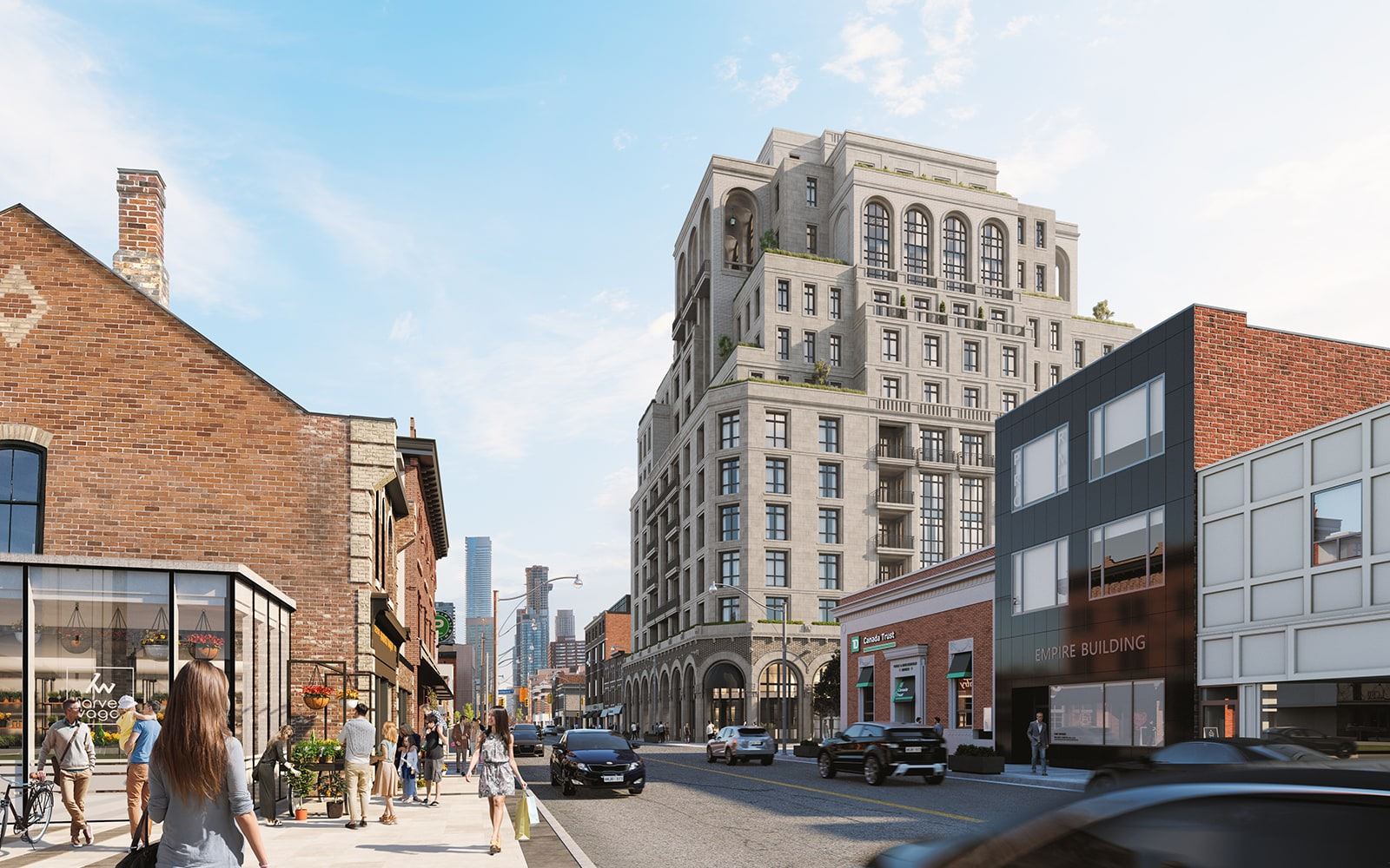 Exterior rendering of 1140 Yonge Condos