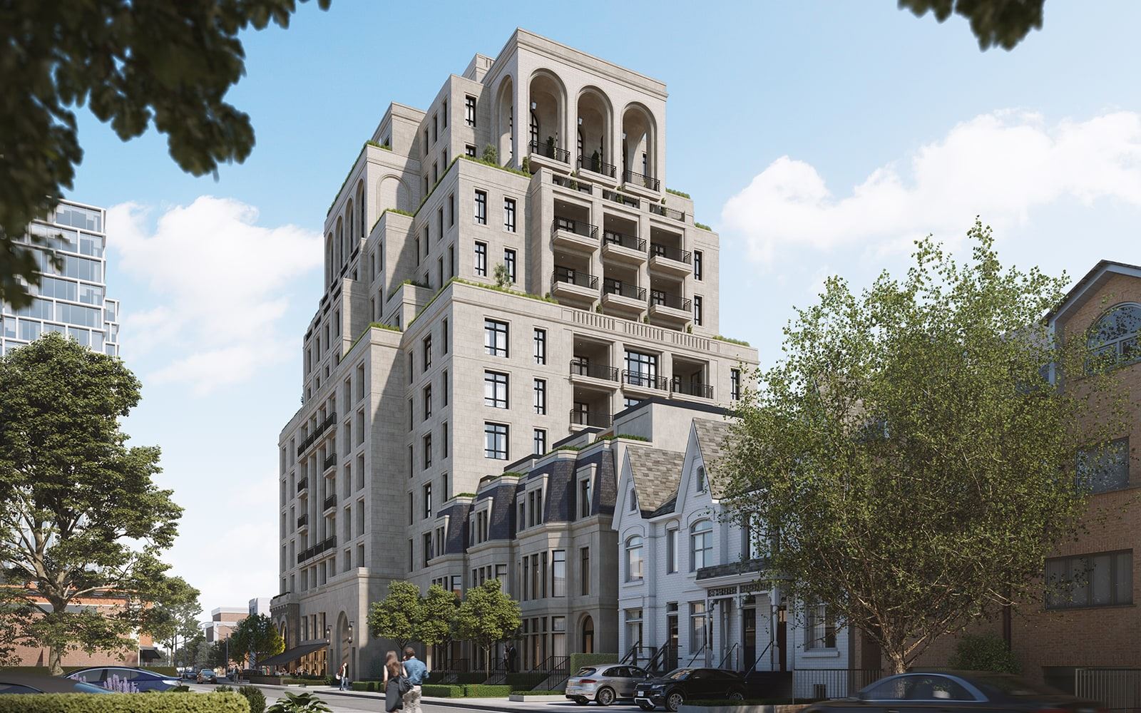 Exterior rendering of 1140 Yonge Condos tower