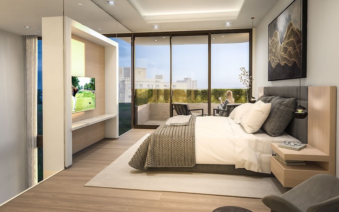 Rendering of 350 Davenport 3rd floor bedroom