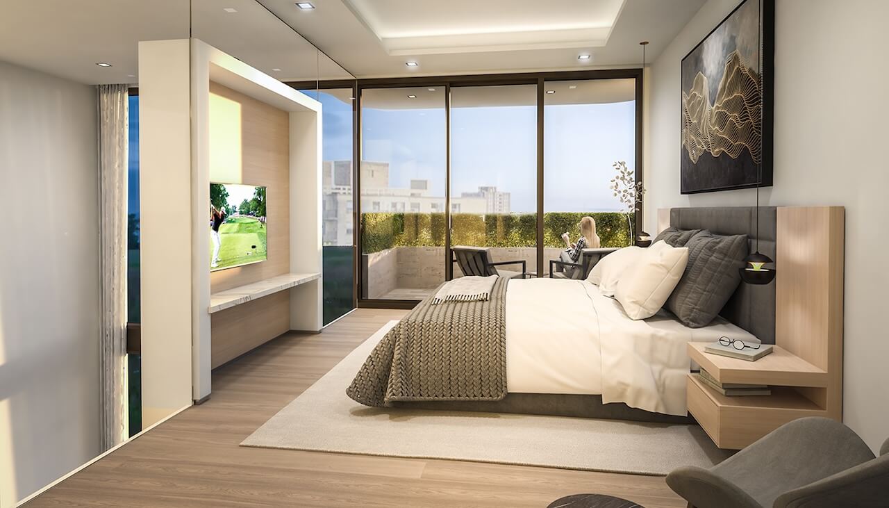 Rendering of 350 Davenport 3rd floor bedroom