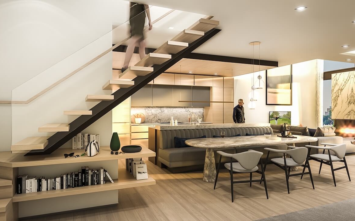 Rendering of 350 Davenport 3rd floor entry