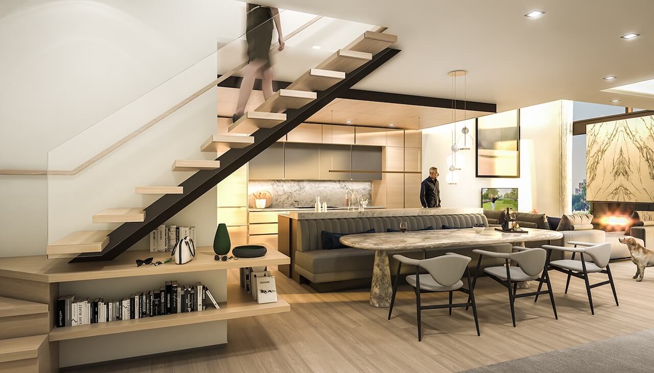 Rendering of 350 Davenport 3rd floor entry