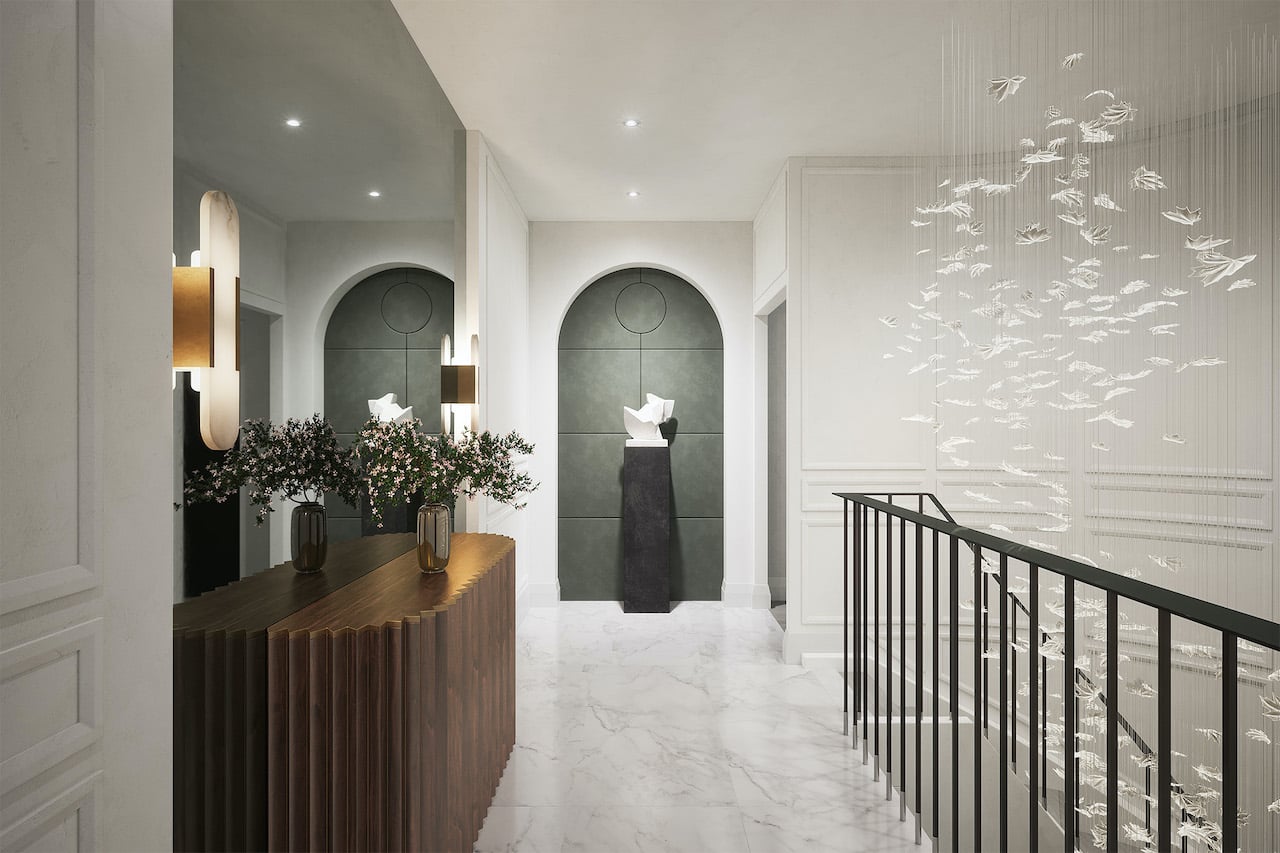 Rendering of Savile on the Roe foyer