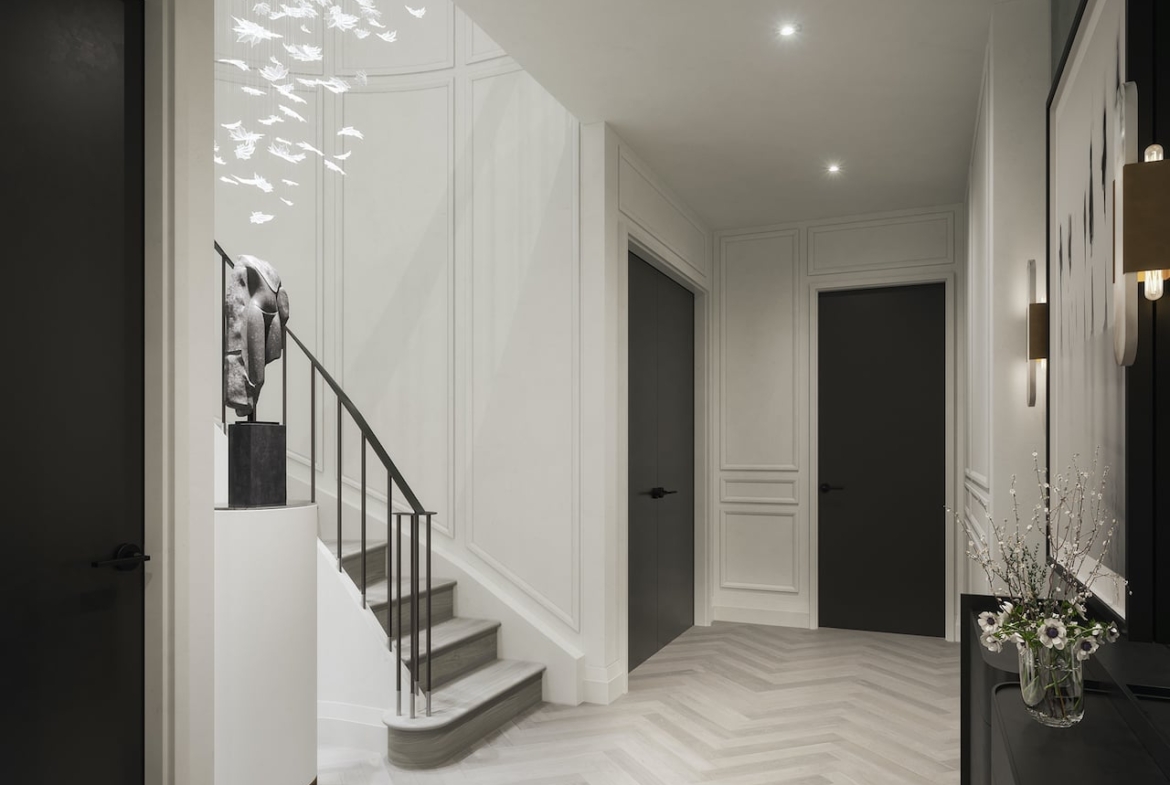 Rendering of Savile on the Roe hallway