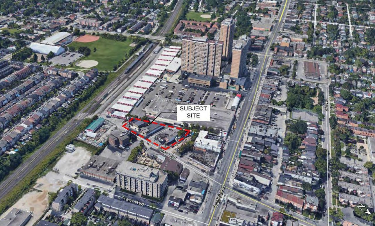 The Dawes Condos subject site location