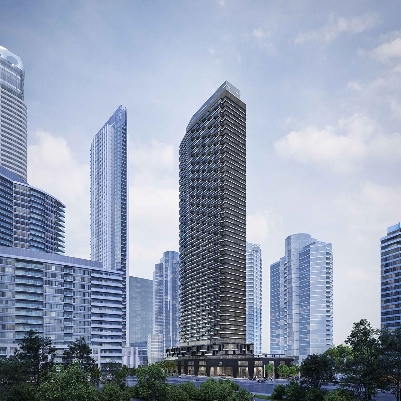Rendering 200 Queens Quay West Condos exterior