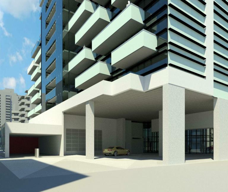 Rendering of 65 Raglan Avenue Condos parking garage access