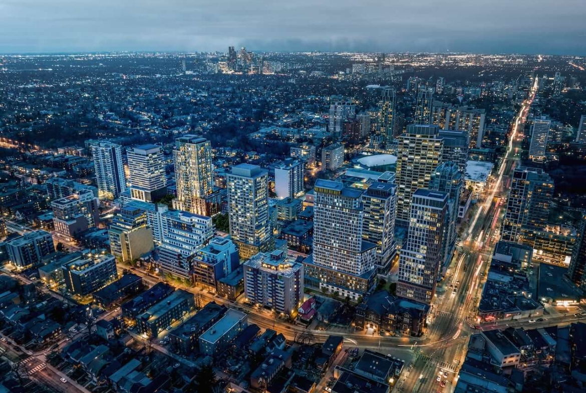 Rendering of Raglan House Condos aerial